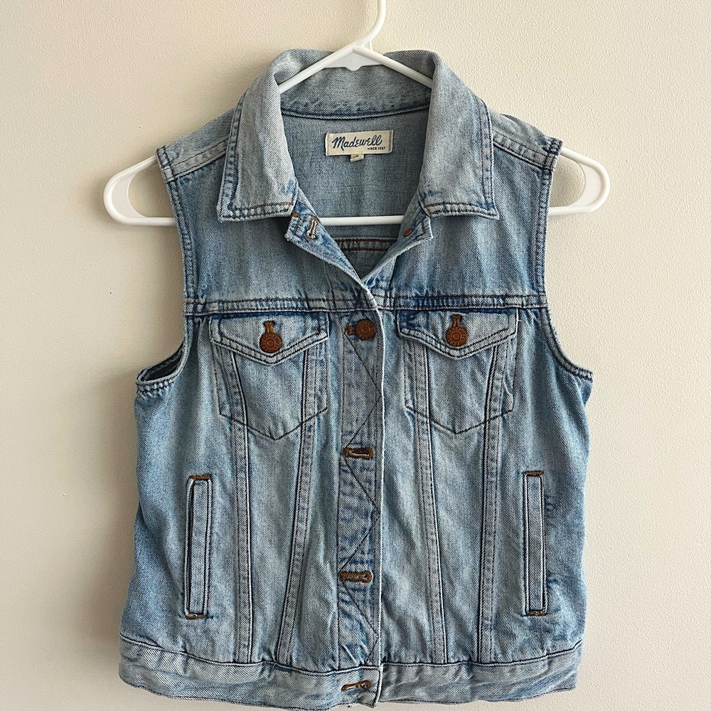 MADEWELL soft light denim vest